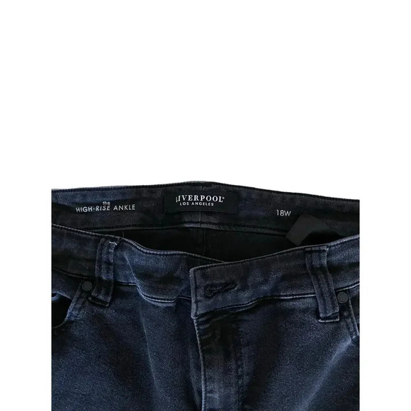 Liverpool Los Angeles Women's Black The High Rise Jean Size Plus 18W - Picture 4 of 5